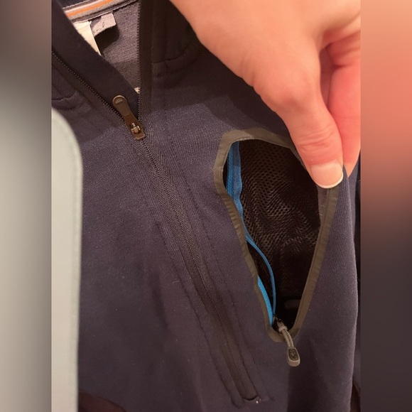 Smartwool Men's Half Zip Pullover Navy Medium - Picture 6 of 7